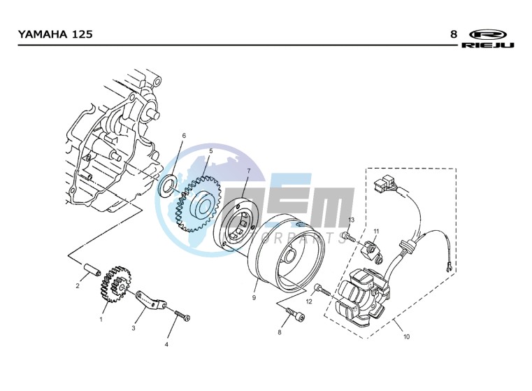 STATOR  Yamaha 125 4T EURO2