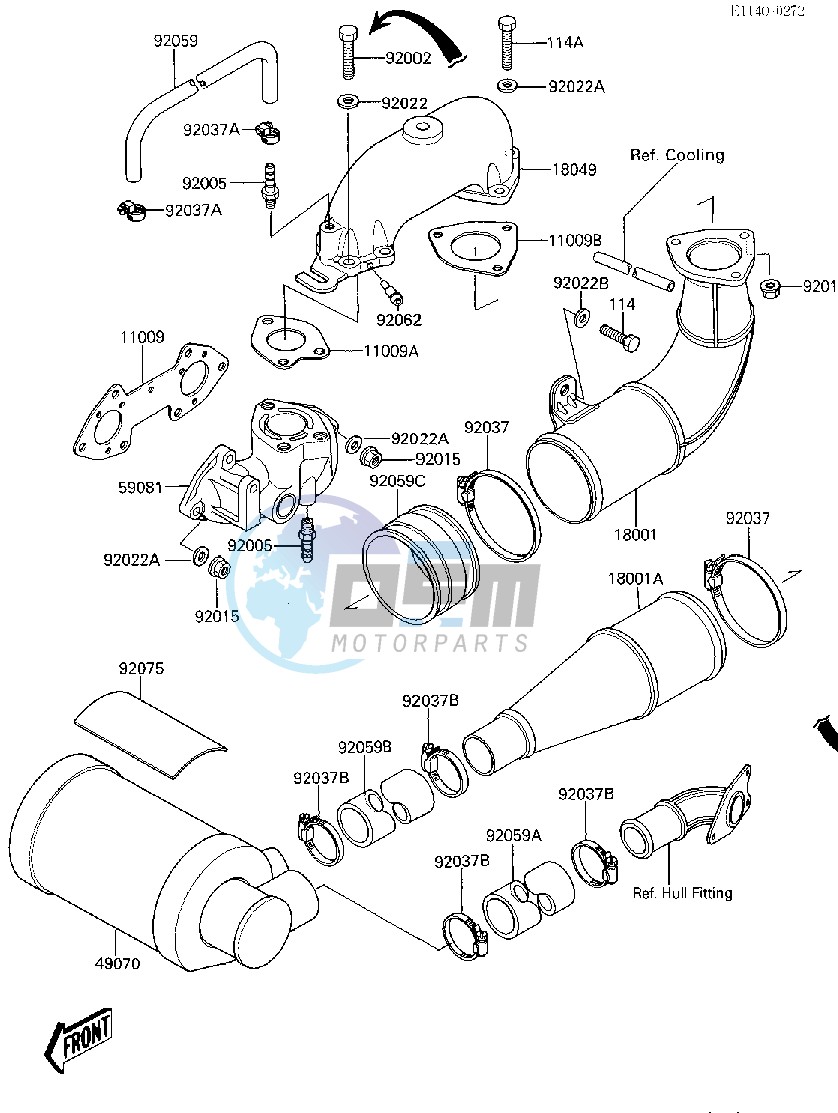 MUFFLER -- JF650-A1- -