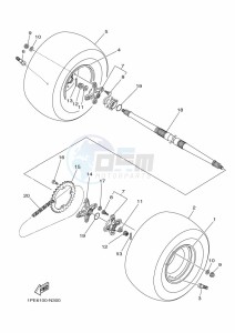 YFM700R (BCXH) drawing REAR WHEEL