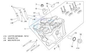 Pegaso 650 Carb drawing Cilinder head