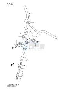 LT-Z50 (P3-P28) drawing STEERING SHAFT