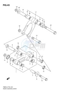 RM85 (P03) drawing REAR CUSHION LEVER