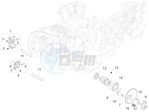 LXV 150 4T 3V IE NOABS E3 (APAC) drawing Rocking levers support unit