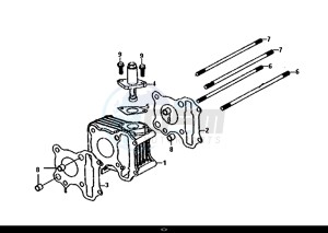 ORBIT III 50 (45 KM/H) (XE05W1-EU) (L8-M0) drawing CYLINDER