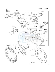 KX125 KX125M7F EU drawing Rear Brake