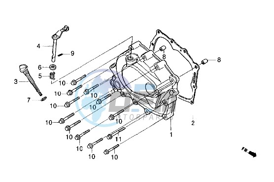 Right crankcase cover