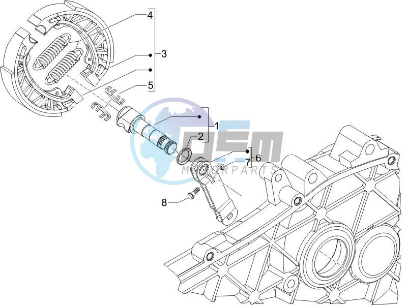 Rear brake - Brake jaw