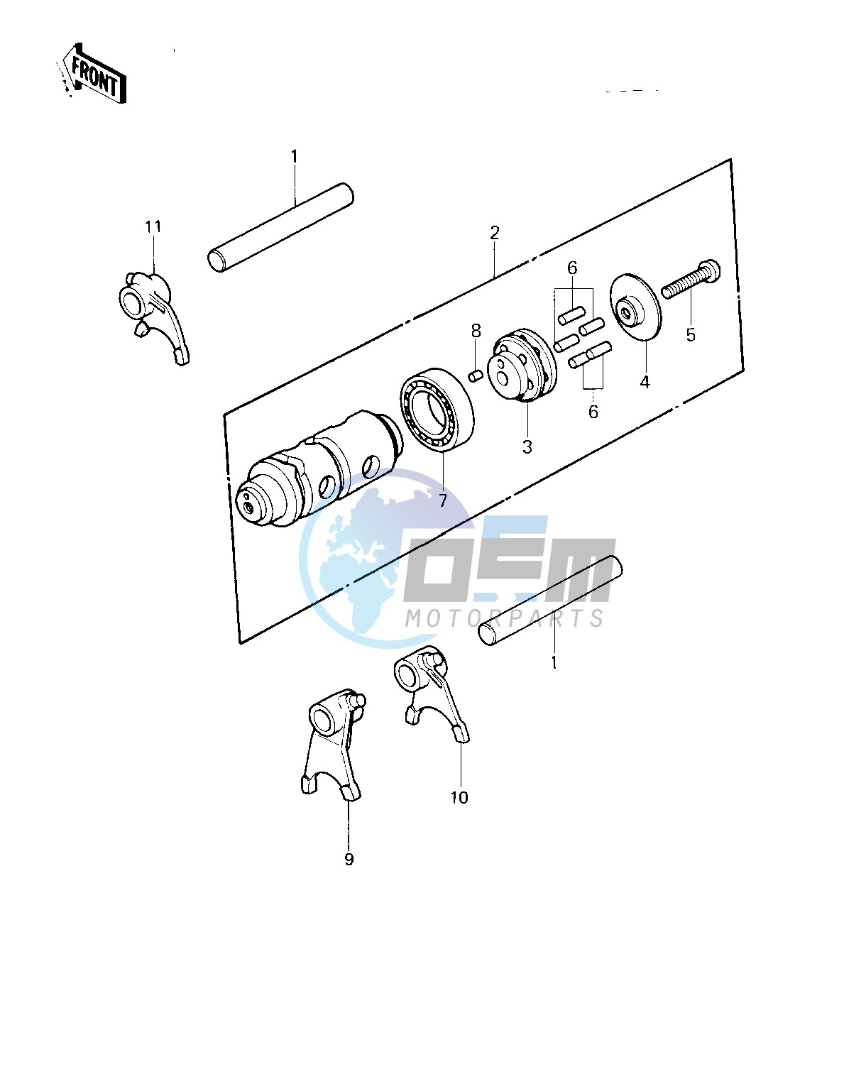 GEAR CHANGE DRUM & FORKS