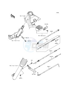 KLX150L KLX150EEF XX (EU ME A(FRICA) drawing Cables