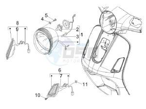 LX 150 4T ie E3 Vietnam drawing Head lights - Turn signal lamps