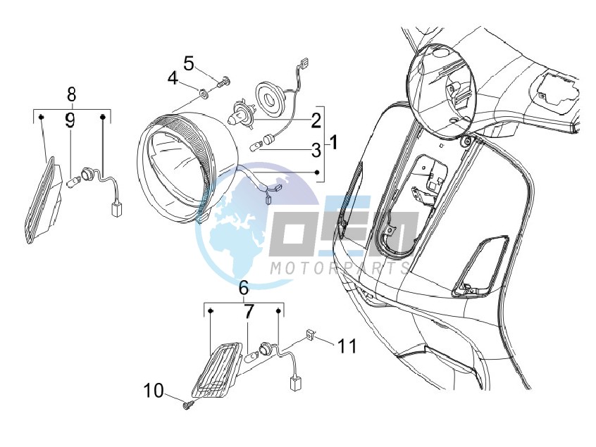 Head lights - Turn signal lamps