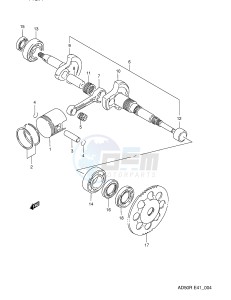 AD50 (E41) drawing CRANKSHAFT