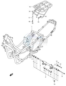 AN400 (E2) Burgman drawing FRAME (MODEL X Y)