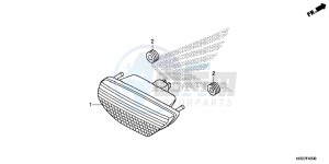 TRX420FA1G TRX420 Europe Direct - (ED) drawing TAILLIGHT