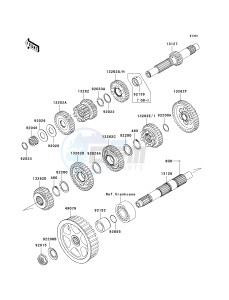 VN 900 C [VULCAN 900 CUSTOM] (7F-9FA) C7F drawing TRANSMISSION