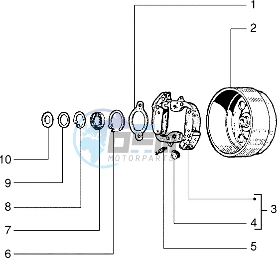 Component parst of driven pulley