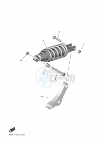 YZF690 YZF-R7 (BEBG) drawing REAR SUSPENSION