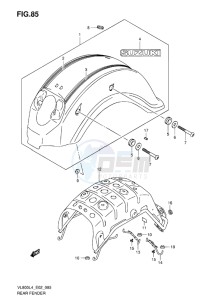 VL800C INTRUDER EU drawing REAR FENDER