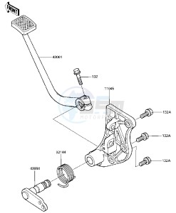 ZG 1200 A [VOYAGER XII] (A1) [VOYAGER XII] drawing BRAKE PEDAL