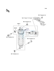 ZZR1200 ZX1200-C4H XX (EU ME A(FRICA) drawing Shock Absorber(s)