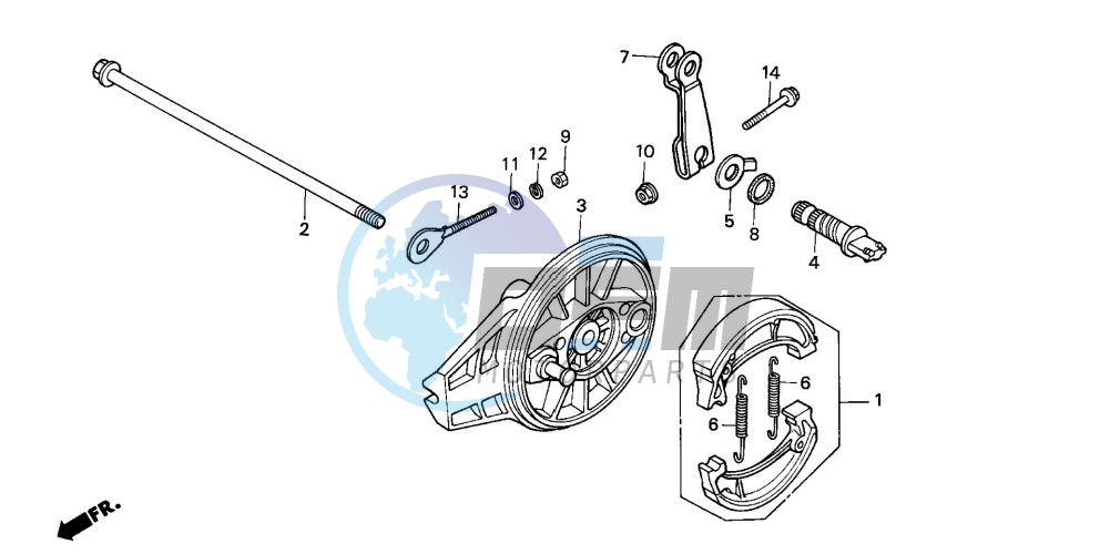 REAR BRAKE PANEL