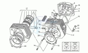 V 65 650 Polizia - PA NuovoTipo Polizia/PA NuovoTipo drawing Cylinder head