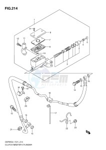 GSF650 (E21) Bandit drawing CLUTCH MASTER CYLINDER (GSF650UL1 E21)