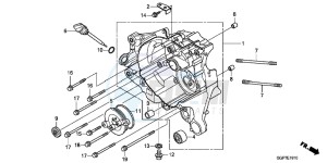 NSC50E Vision 50 - NSC50E UK - (E) drawing RIGHT CRANKCASE