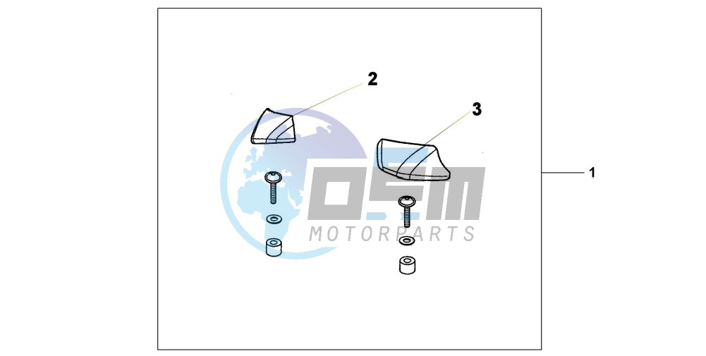 PILLION ARM REST SET