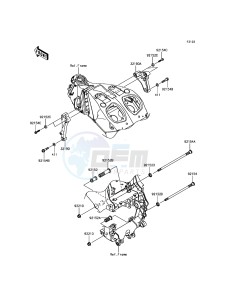 ZZR1400 ABS ZX1400JGF GB XX (EU ME A(FRICA) drawing Engine Mount