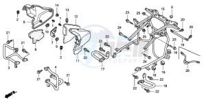 GL1800 drawing ENGINE GUARD