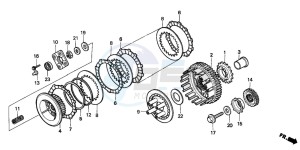 VT600CD2 drawing CLUTCH