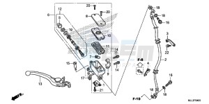 NC750XE NC750X Europe Direct - (ED) drawing FR. BRAKE MASTER CYLINDER (NC750X)