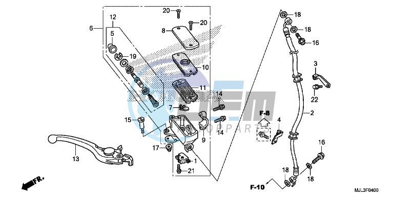 FR. BRAKE MASTER CYLINDER (NC750X)