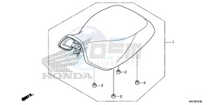 TRX420FA6G TRX420 Europe Direct - (ED) drawing SEAT