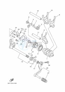 YFZ450R YFZ45YSSK (BW2E) drawing SHIFT CAM & FORK