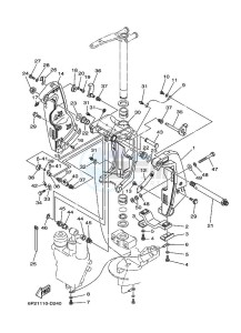 F250TXRH drawing FRONT-FAIRING-BRACKET