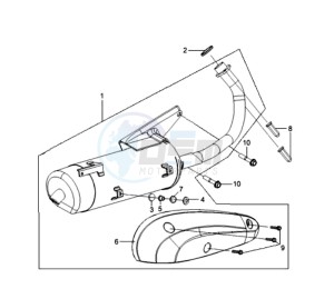 MIO 100 drawing EXHAUST