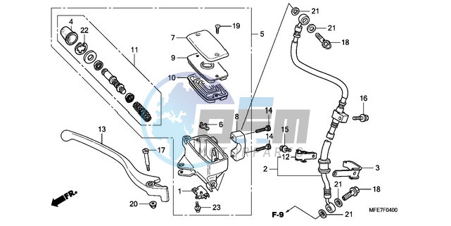 FR. BRAKE MASTER CYLINDER