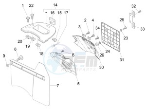 LX 150 4T ie Touring drawing Rear cover - Splash guard