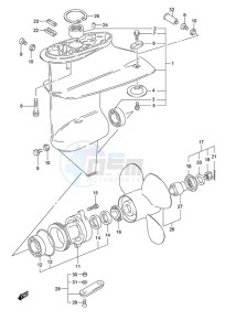 DF 9.9 drawing Gear Case