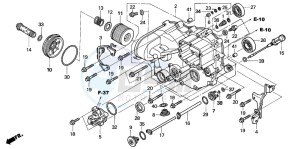 TRX680FA drawing FRONT CRANKCASE COVER