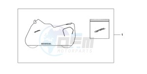 VFR8009 UK - (E / MME) drawing INDOOR CYCLE COVER