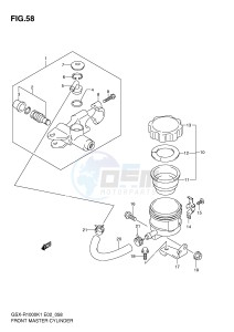 GSX-R1000 (E2) drawing FRONT MASTER CYLINDER