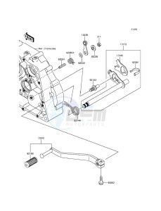 KLX125 KLX125CGF XX (EU ME A(FRICA) drawing Gear Change Mechanism