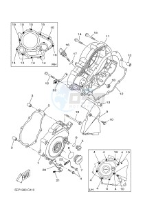 YZF-R125A YZF-R125 ABS R125 (BR61 BR61 BR61 BR61) drawing CRANKCASE COVER 1