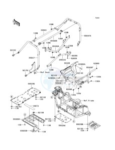 KRF 750 D [TERYX 750 4X4] (D8F) D8F drawing GUARDS_CAB FRAME