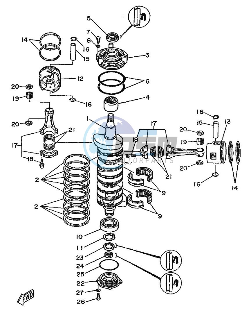 CRANKSHAFT--PISTON