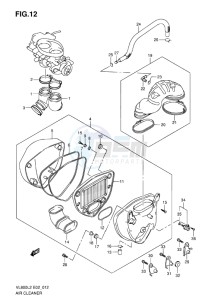 VL800C INTRUDER EU drawing AIR CLEANER