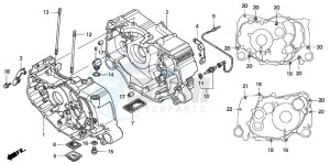 TRX350TM FOURTRAX drawing CRANKCASE